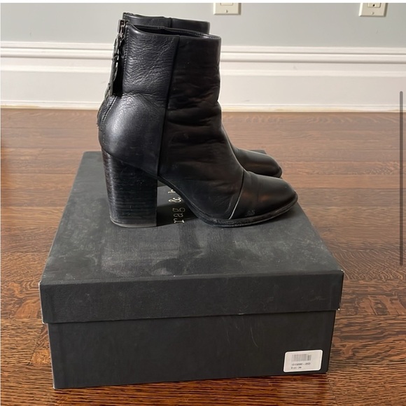 Rag & Bone Ashby Leather Ankle Boot Size 6 - Picture 5 of 7